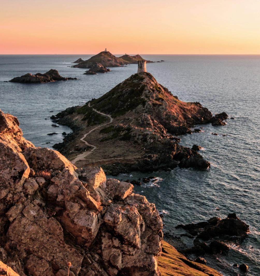 Coucher de soleil aux îles Sanguinaires